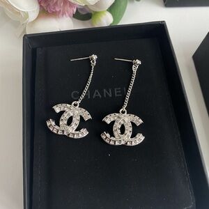 Chanel Classic Double C Crystal - Embellished Earrings
